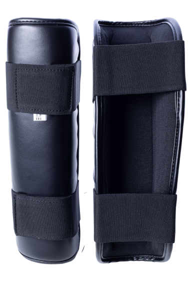 Faze Shinpads (pair) Black shin guards with Velcro straps.